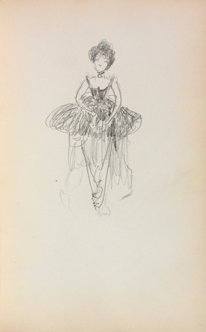 Italský náčrtník: Baletka strana 231, 1898-1899. od Maurice Brazil Prendergast