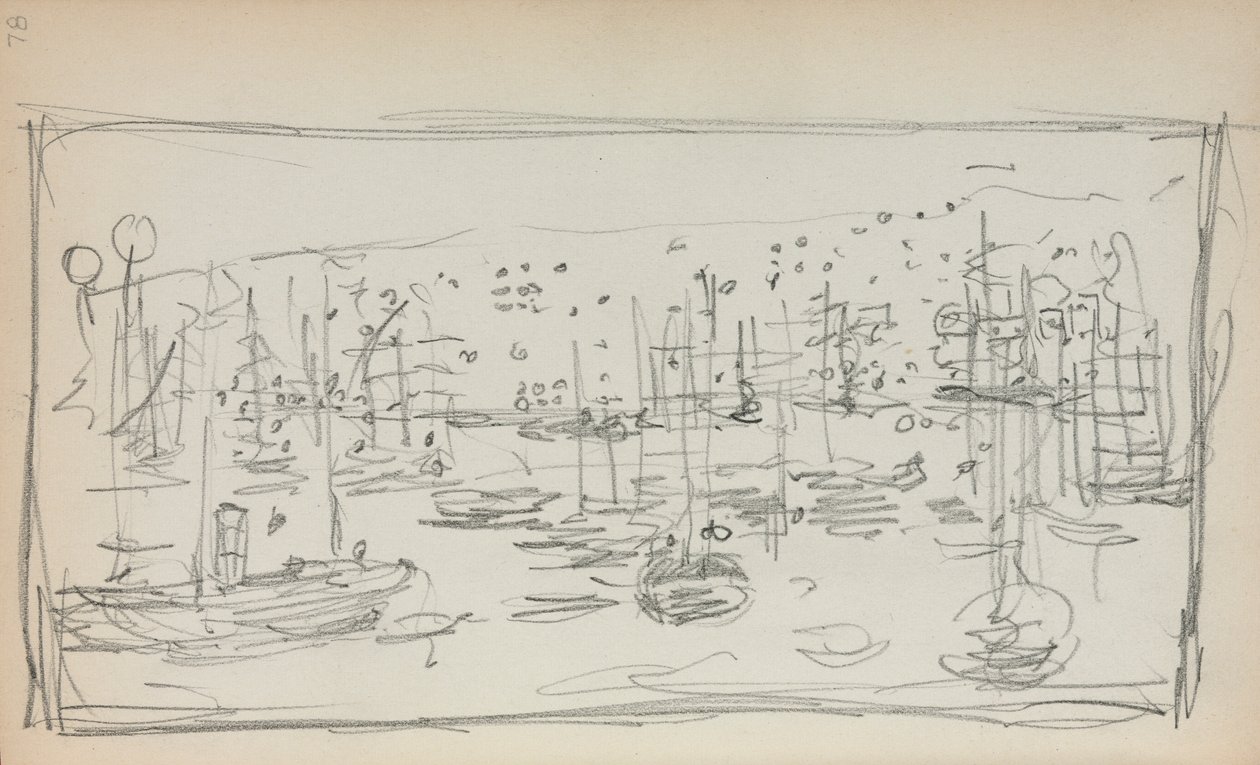 Italský náčrtník: Harbour strana 78, 1898-1899. od Maurice Brazil Prendergast