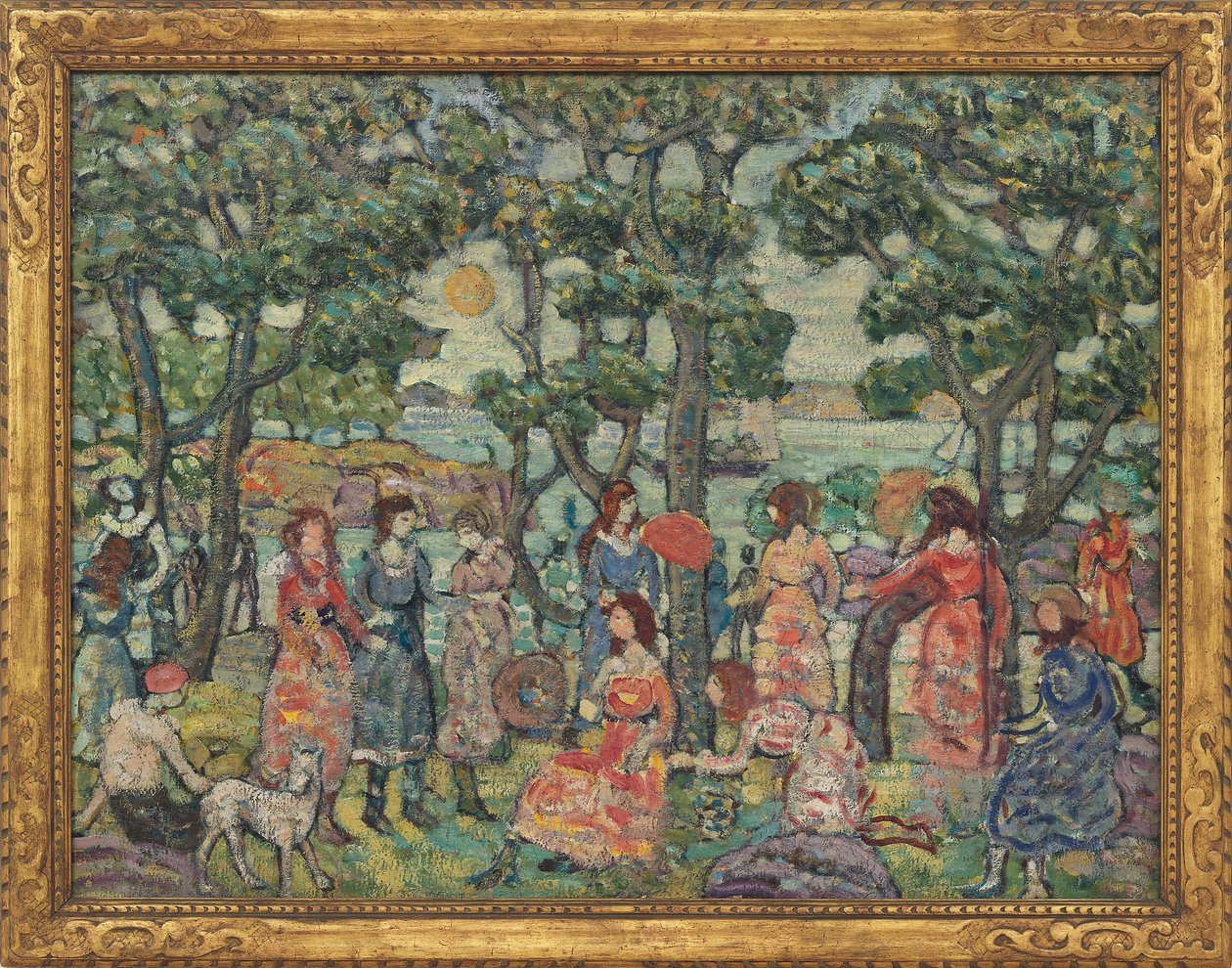 Krajina s figurami, 1921 od Maurice Brazil Prendergast