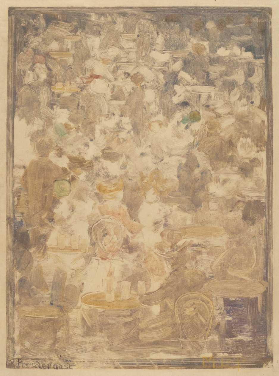 Scéna venkovní kavárny, 19001905. od Maurice Brazil Prendergast