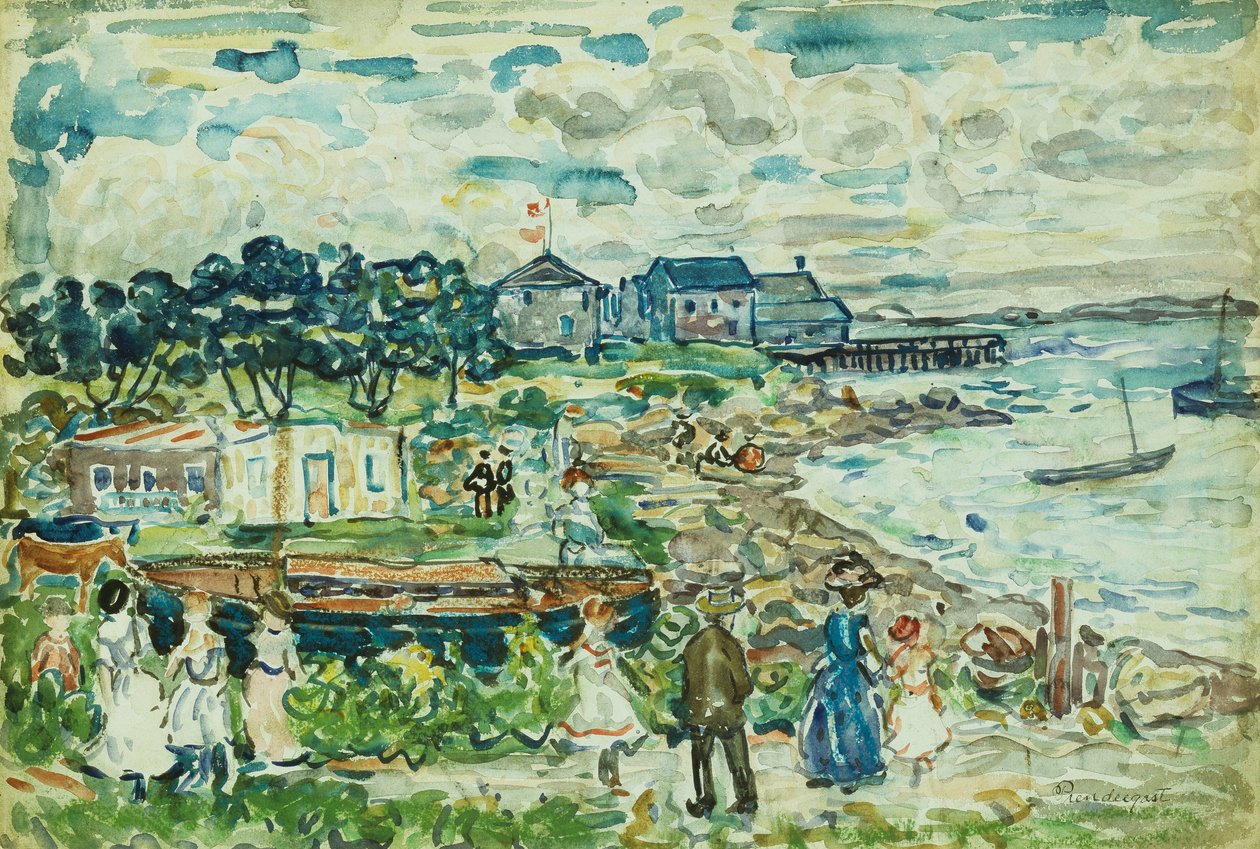 Zátoka, od Maurice Brazil Prendergast
