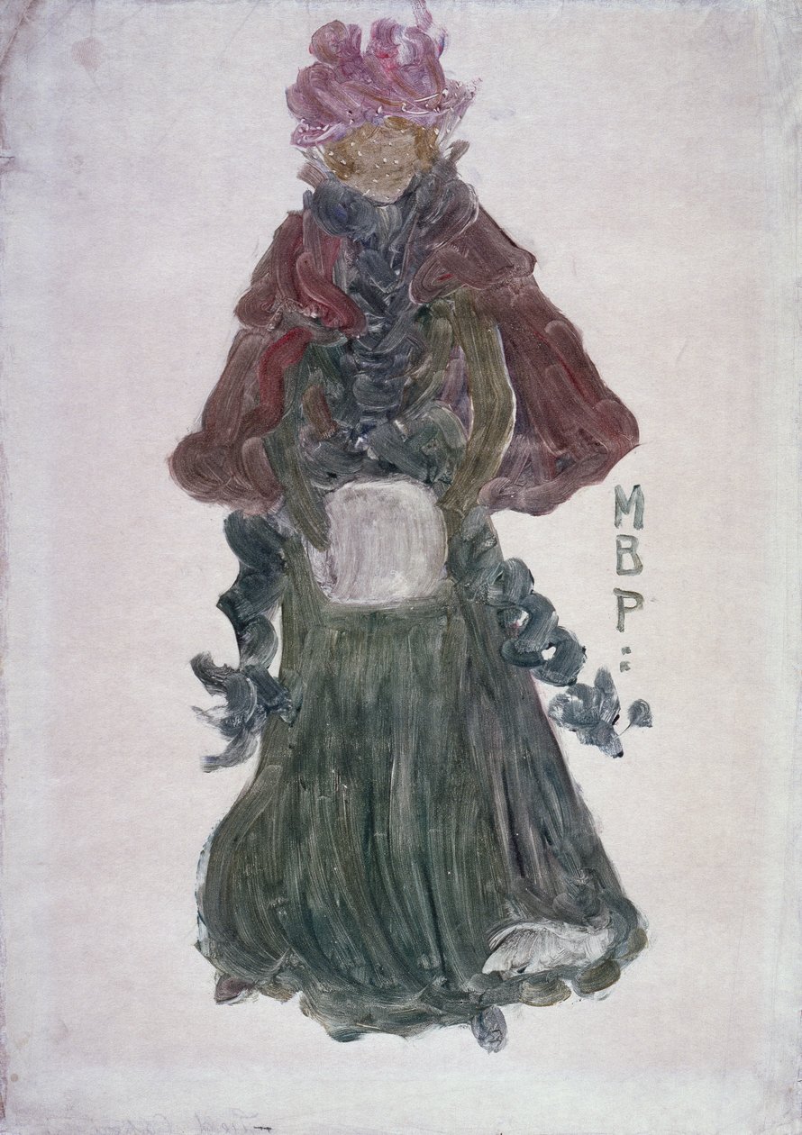 Červený mys, kolem roku 1900 (monotyp na papíře) od Maurice Brazil Prendergast