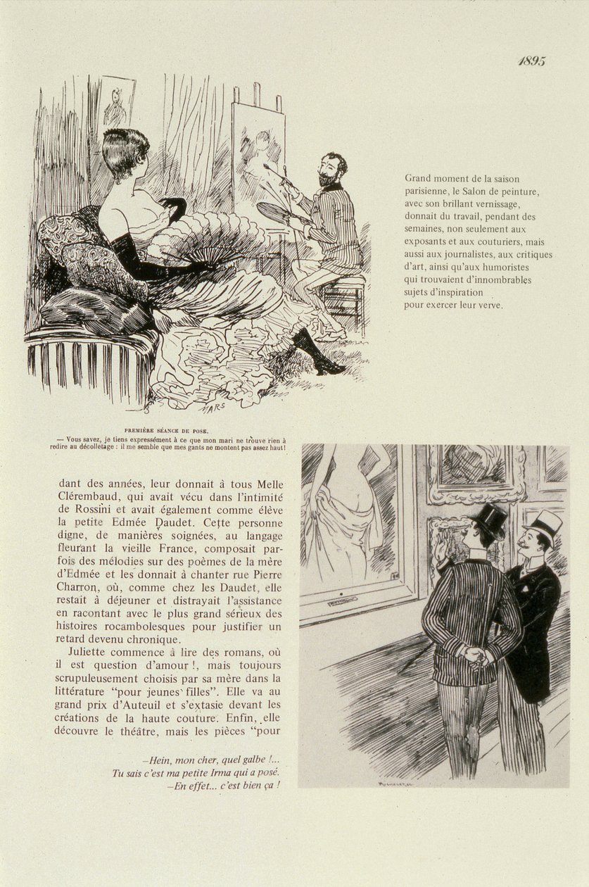 První sezení pro portrét, 1895 od Maurice Charles Mathieu Bonvoisin