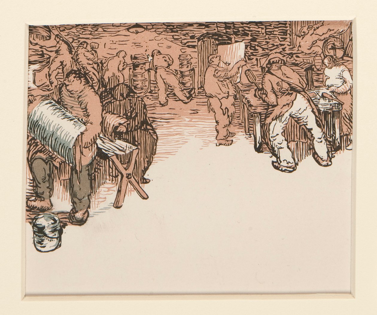 Pouliční prodavači z La Pensee (ilustrace, str. 3)) od Maurice Delcourt