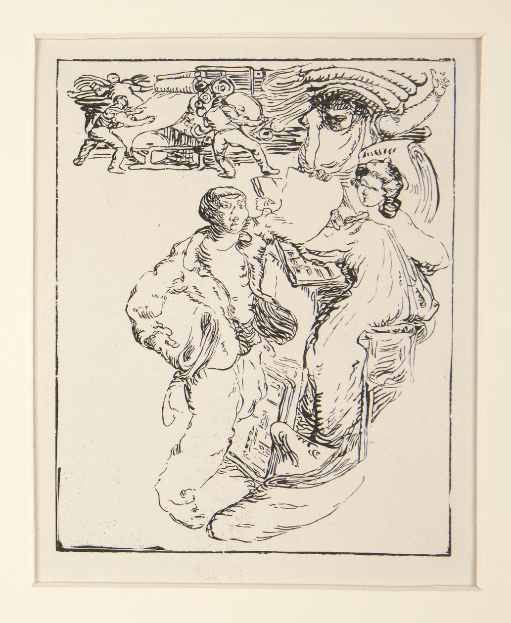 Pouliční prodavači z La Pensee; Camelot a papír, str. 29 od Maurice Delcourt