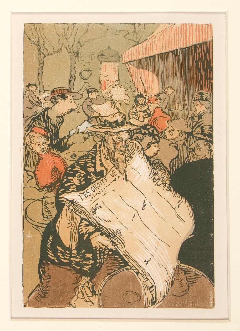 Pouliční prodavači z La Pensee, Les Boulevards, p. 45 od Maurice Delcourt