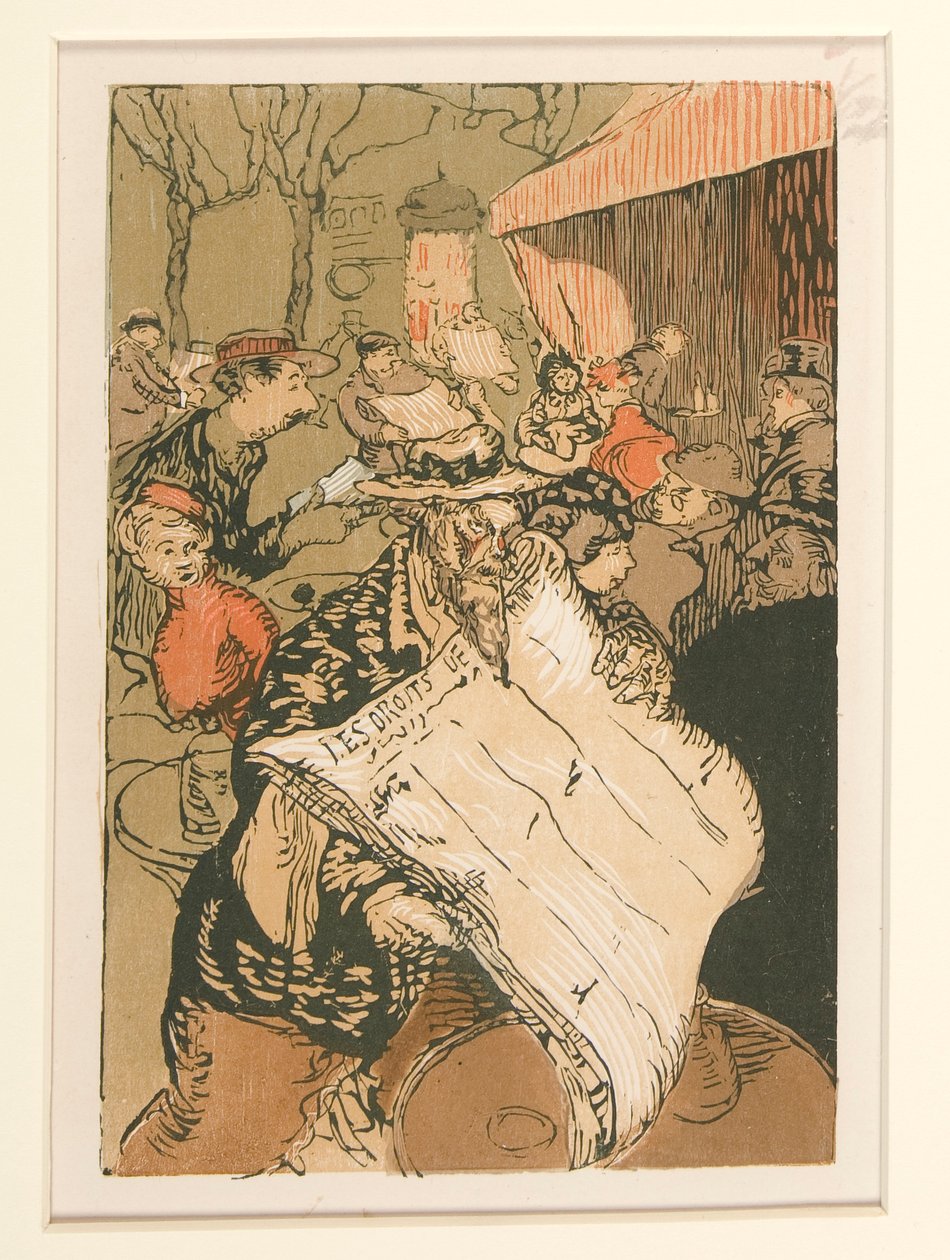 Pouliční prodavači z La Pensee, Les Boulevards, p. 45 od Maurice Delcourt