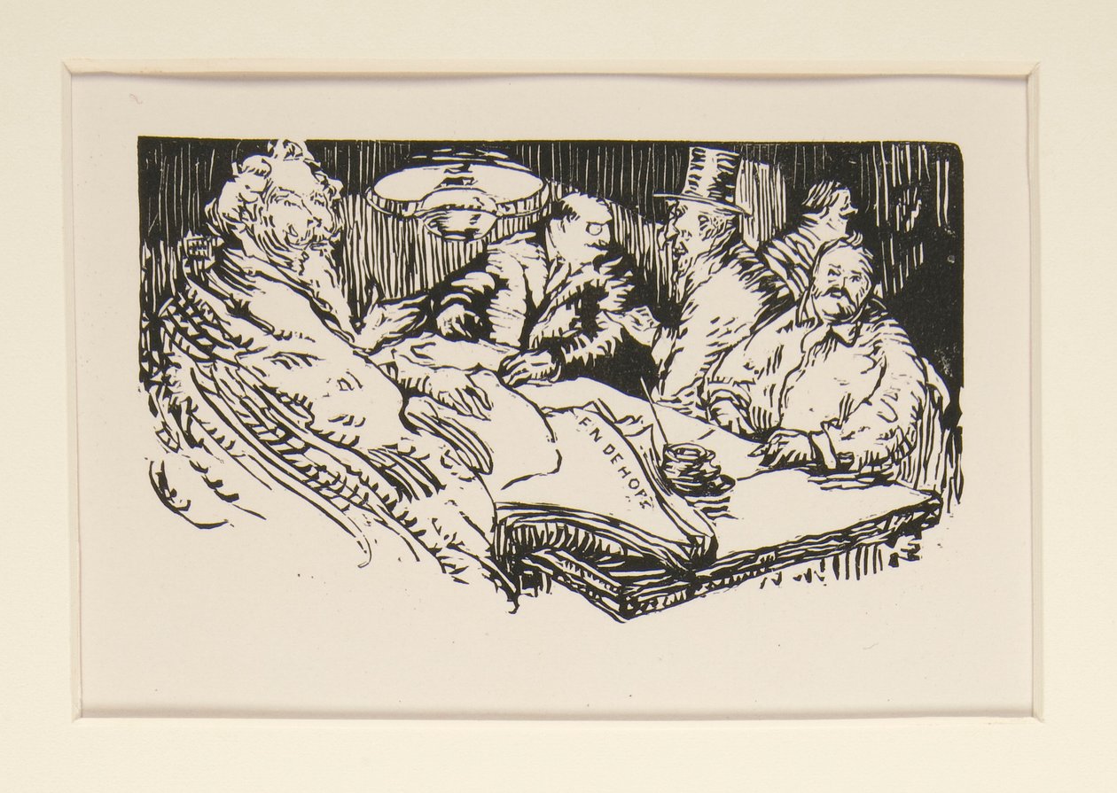 Pouliční prodavači z La Pensee, ilustrace, str. 47 od Maurice Delcourt