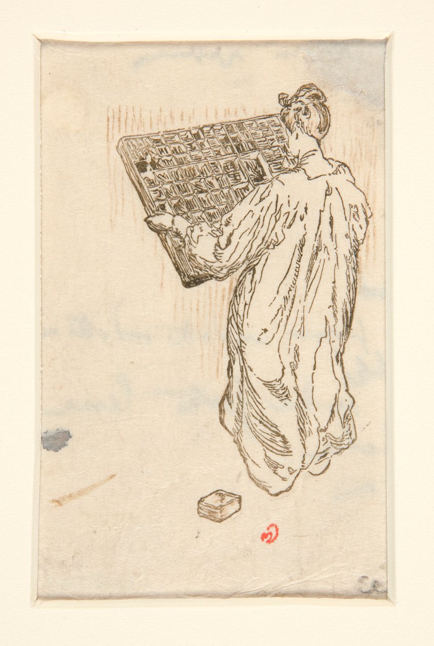 Pouliční prodavači z La Pensee, ilustrace, str. 57 (zmenšená verze) od Maurice Delcourt