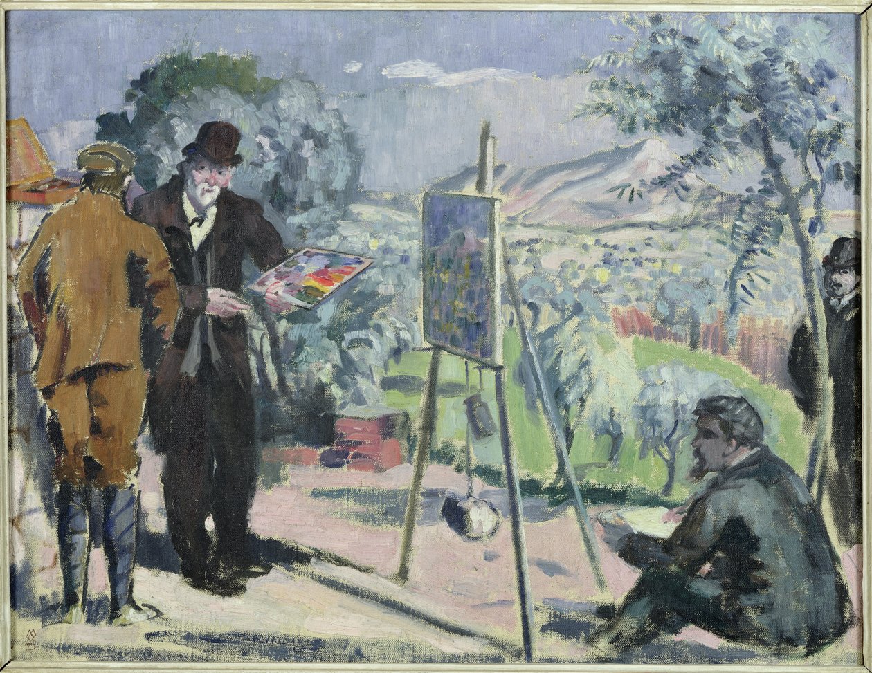 Návštěva domu Cezanne v Aix od Maurice Denis