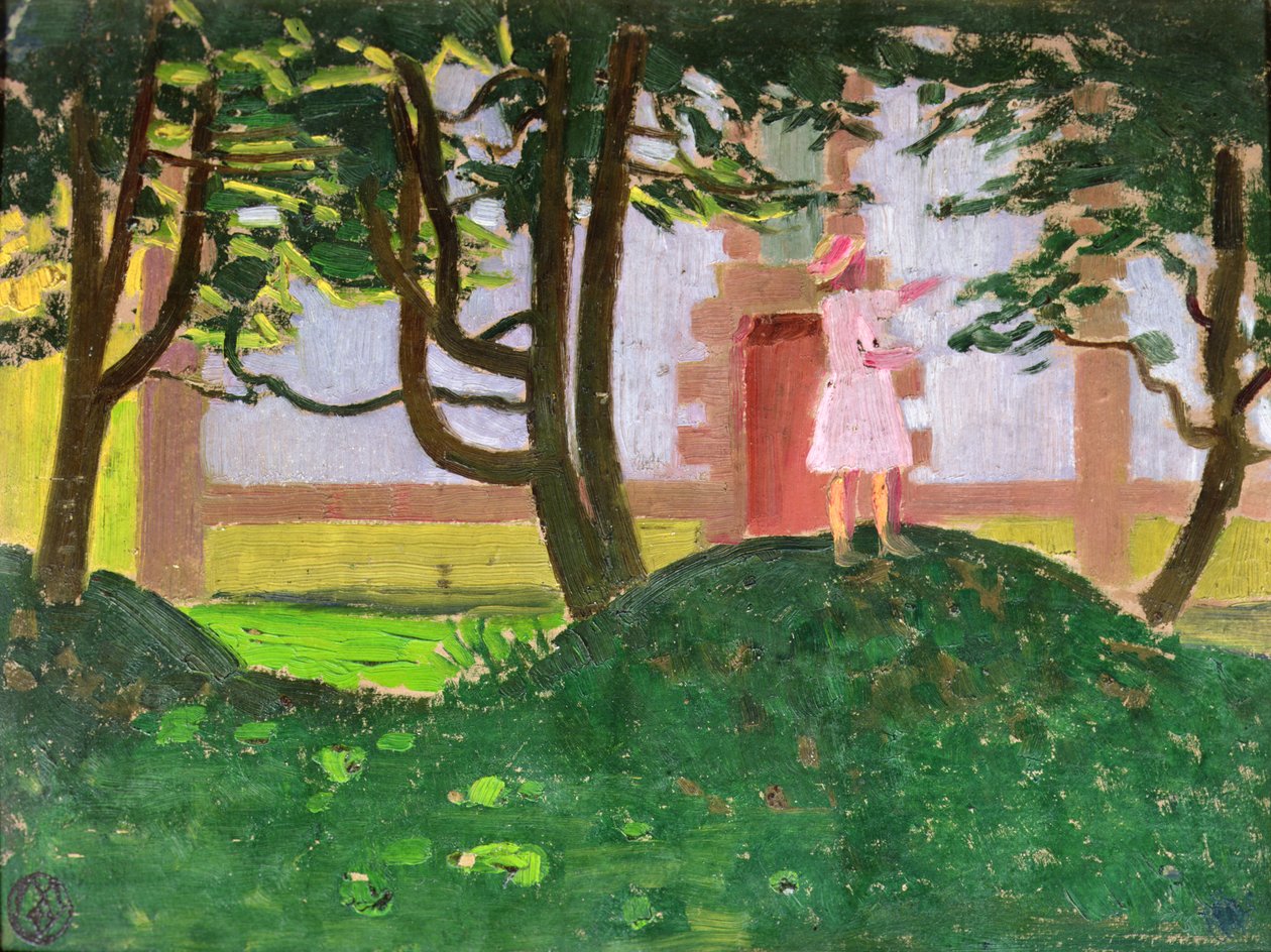 Hromada listí před kaplí od Maurice Denis