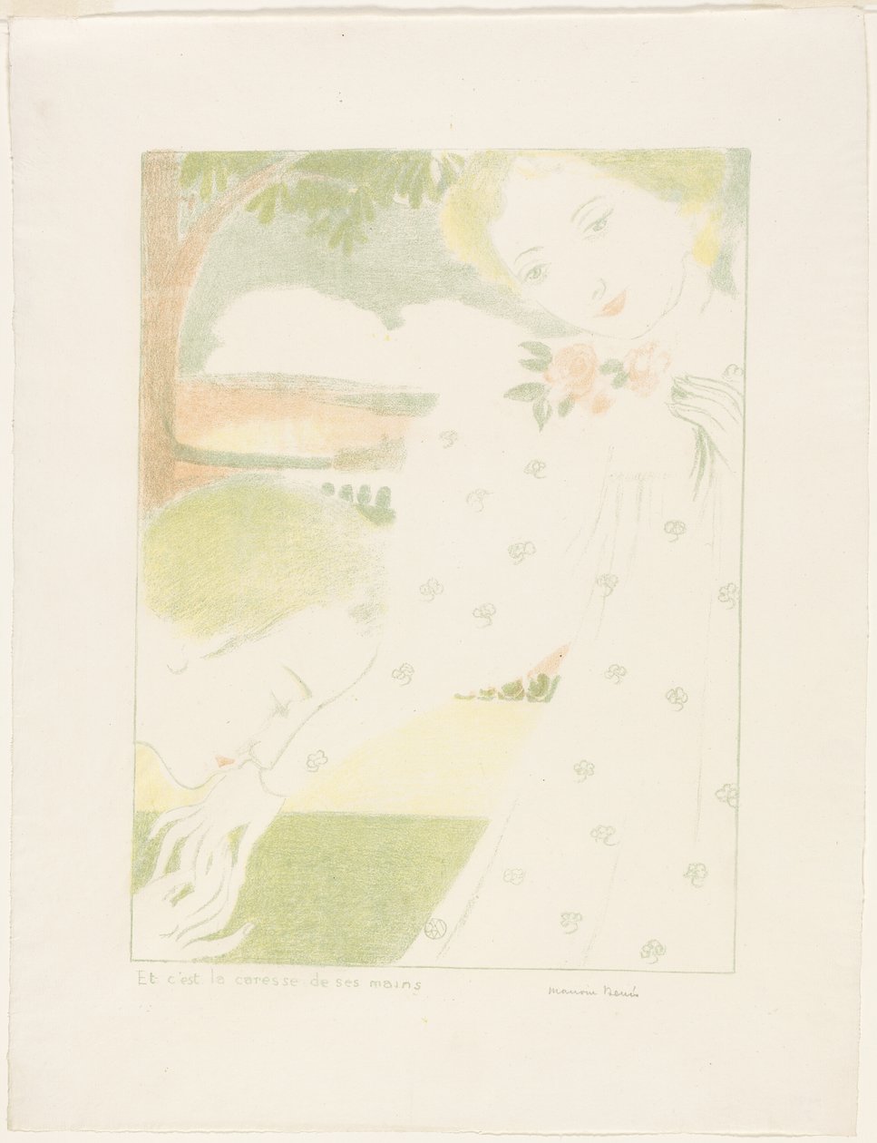 A to je pohlazení jejich rukou, deska osm z Lásky od Maurice Denis