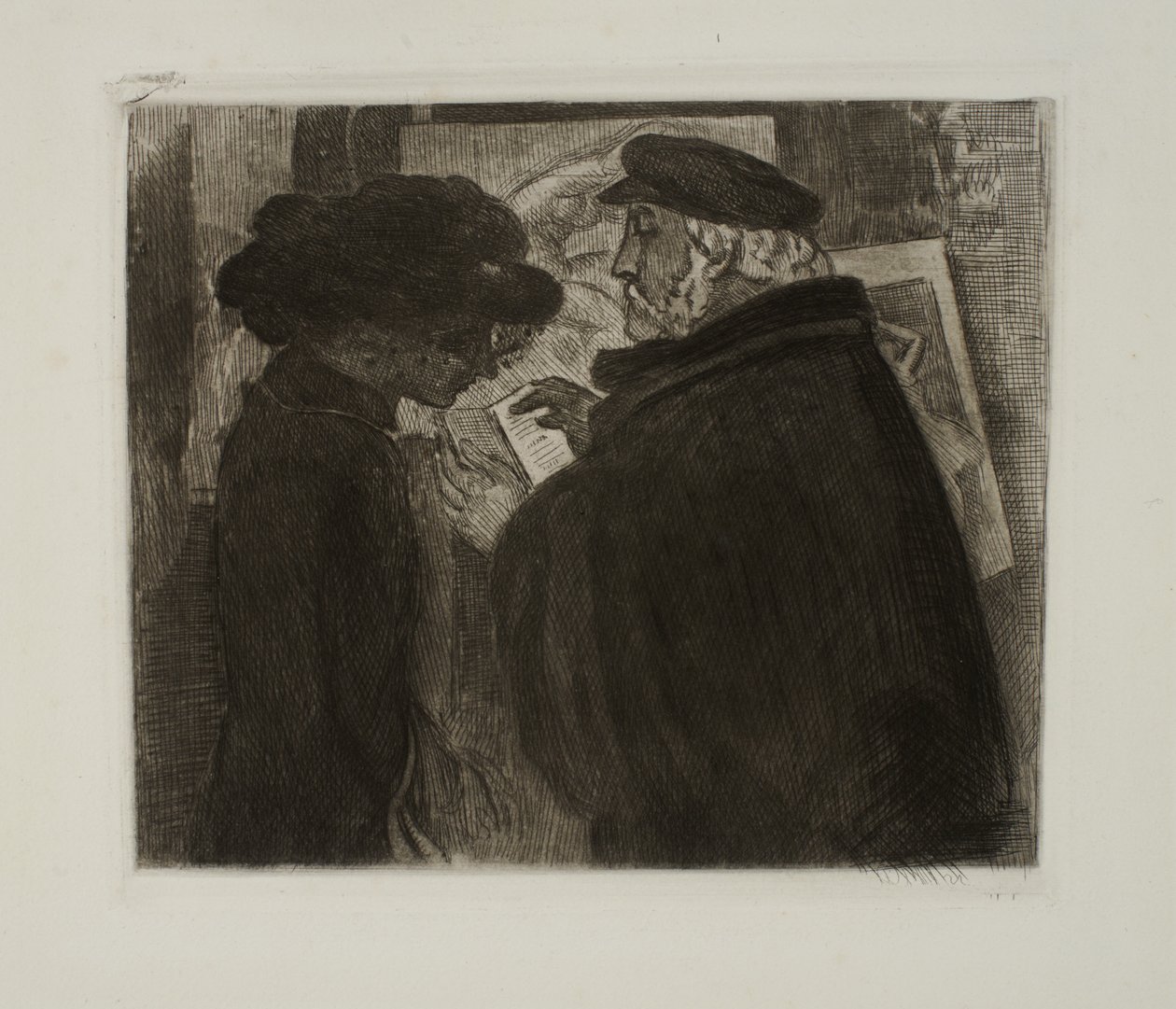 Degas a jeho model od Maurice Denis