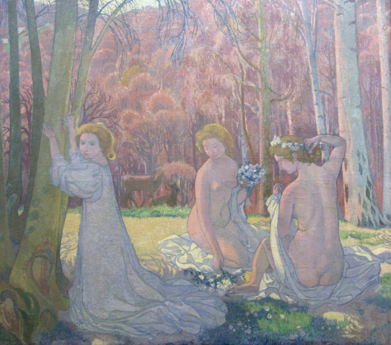 „Postavy v posvátném háji jarní krajiny“, 1897 od Maurice Denis