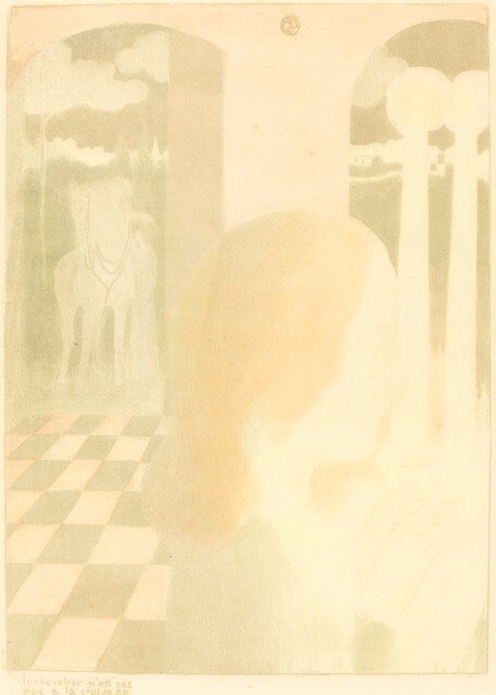 Rytíř nezemřel na křížové výpravě od Maurice Denis