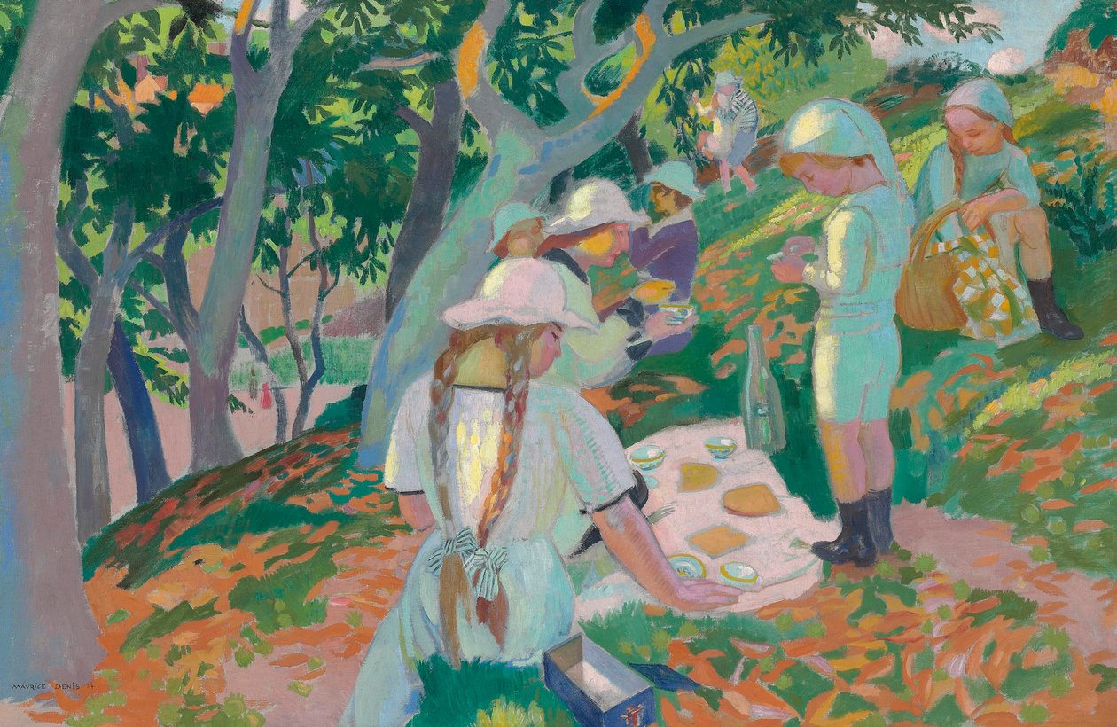Svačina pod kaštany, 1914 od Maurice Denis