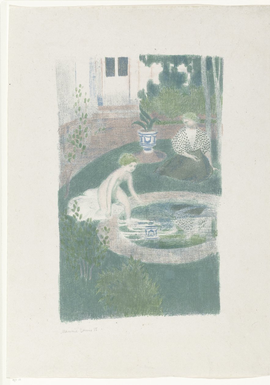 Odraz ve fontáně od Maurice Denis