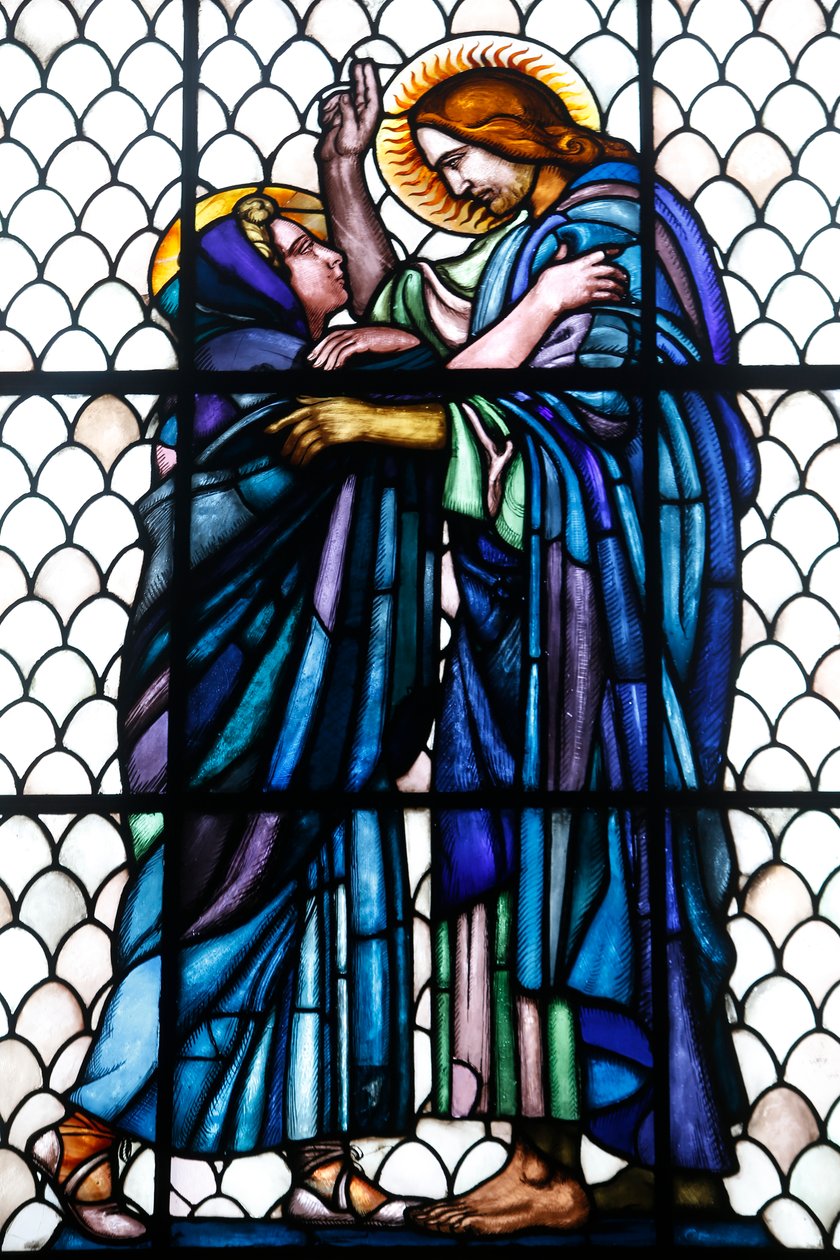 Muzeum Maurice Denise, Saint Germain en Laye, Francie, kaple svatého Ludvíka (vitráže) od Maurice Denis