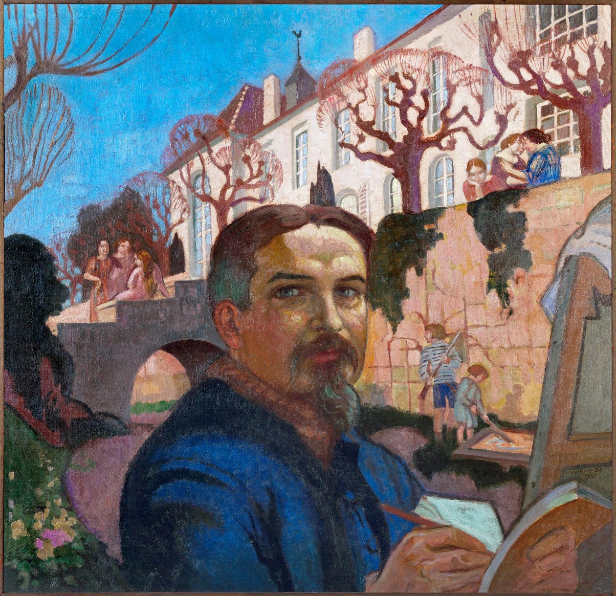 Maurice Denis, autoportrét před převorem (olej na plátně) od Maurice Denis