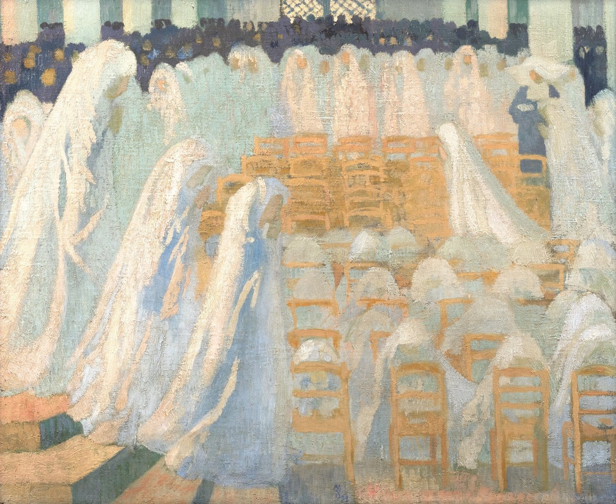 Dívky u prvního svatého přijímání od Maurice Denis