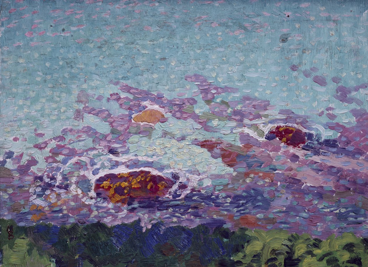 Pobřeží oceánu (olej na papíře) od Maurice Denis