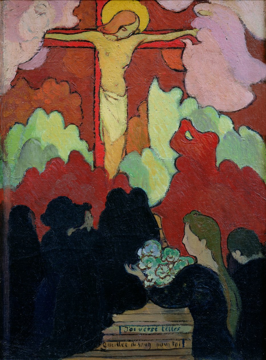 Oběť na Kalvárii, kolem roku 1890 (olej na plátně) od Maurice Denis