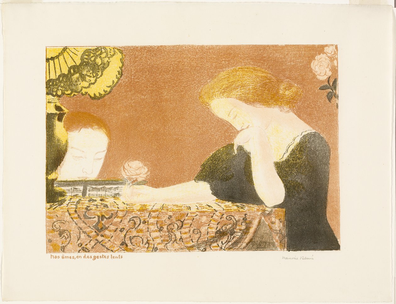 Our Souls, in Languorous Gestures, deska devět z Love od Maurice Denis
