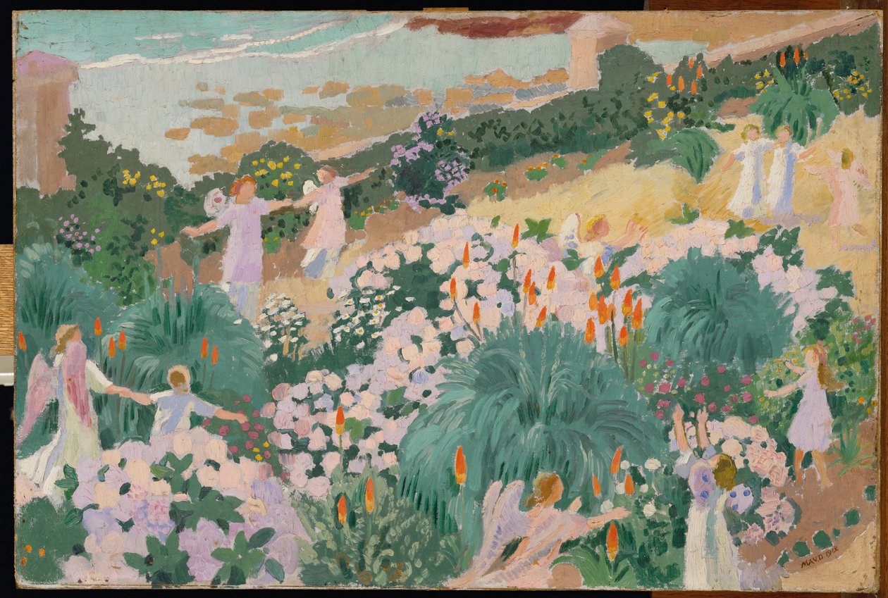 Ráj (malba na dřevě) od Maurice Denis