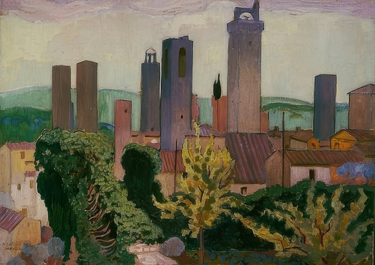 Svatý Gimignano. 1907/08 od Maurice Denis