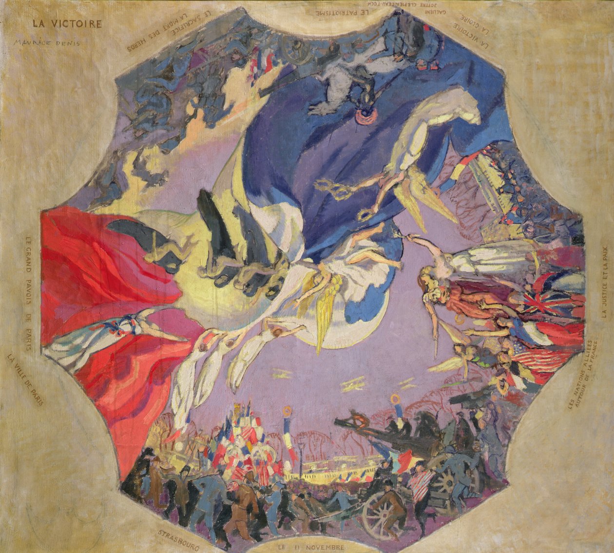 Vítězství roku 1918 (olej na plátně) od Maurice Denis