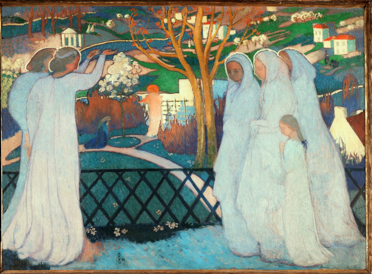 Ženy nacházejí Ježíšův hrob prázdný (olej na plátně) od Maurice Denis