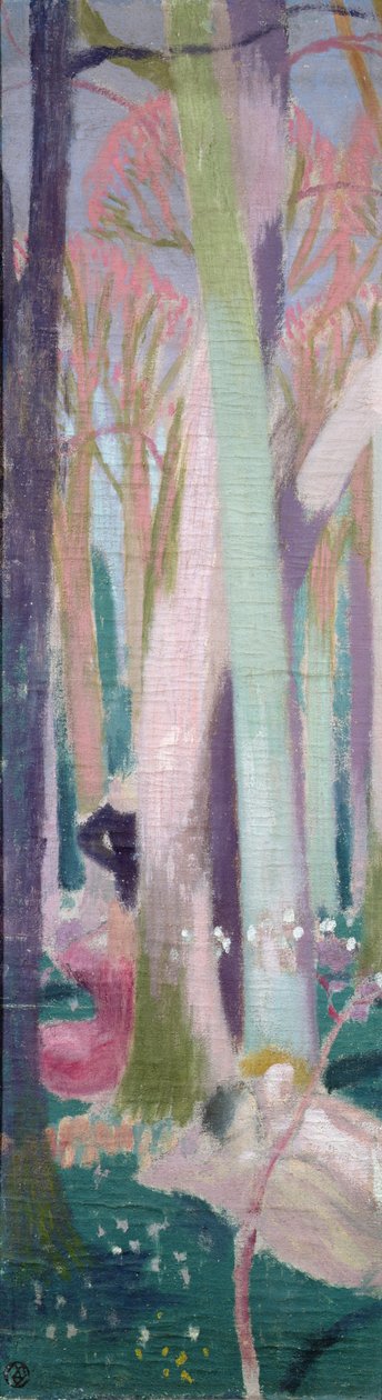 Stromy v lese, studie pro „Lesní hyacinty“ od Maurice Denis