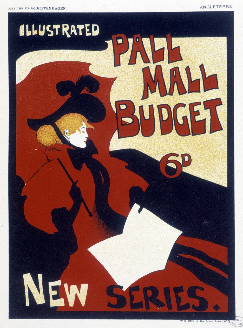 Plakát k „“Illustrated Pall Mall““ od Maurice Greiffenhagen