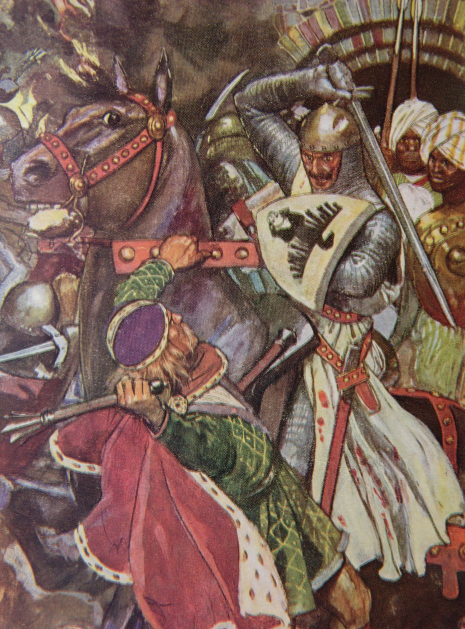 Otoč se, Templáři s falešným srdcem! Let Go Her Who Thou Art Unworthy to Touch!., ilustrace z 