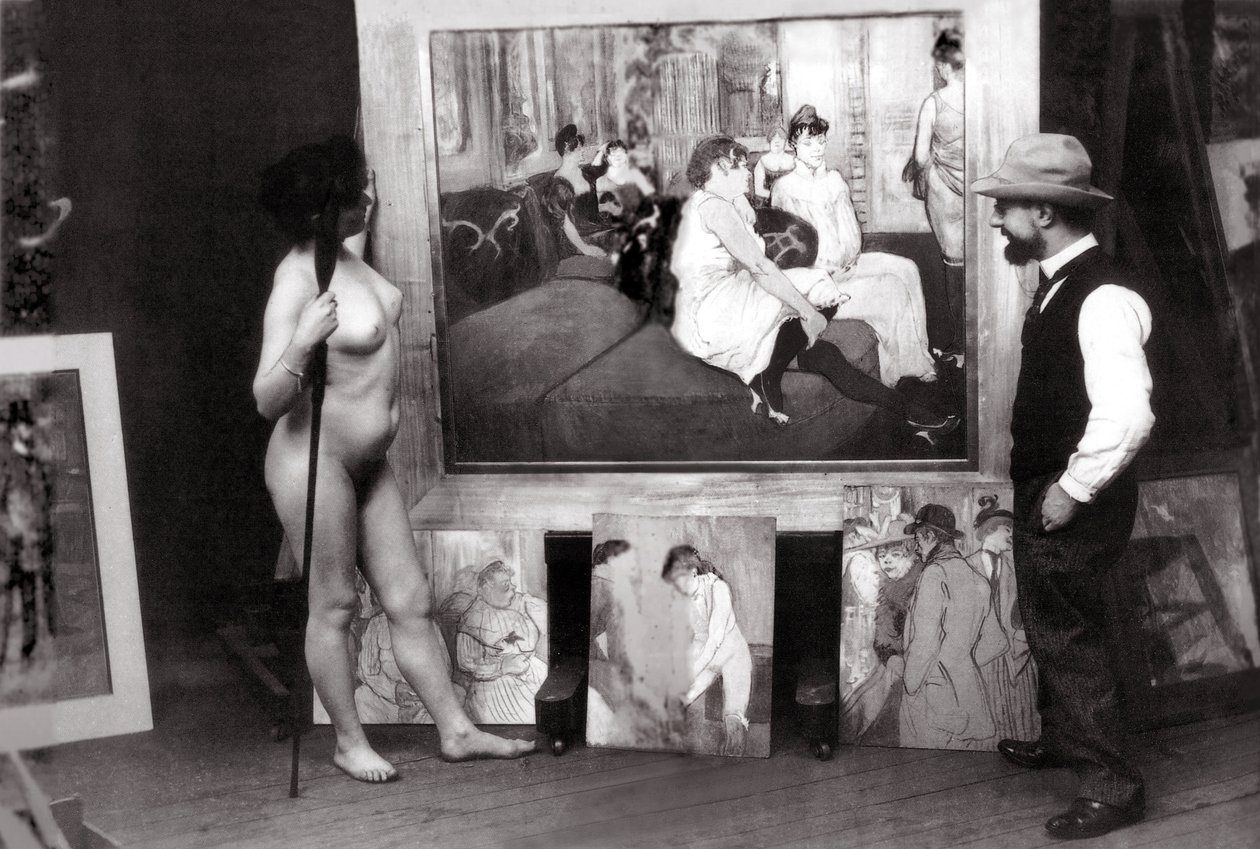 Henri de Toulouse-Lautrec ve svém ateliéru od Maurice Guibert