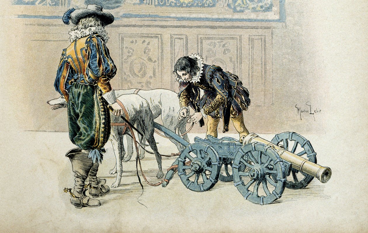 Historie Francie: Přestože se Ludvík XIII. prohlásil za majora, pokračuje ve svých dětských hrách se svým oblíbeným Charlesem d