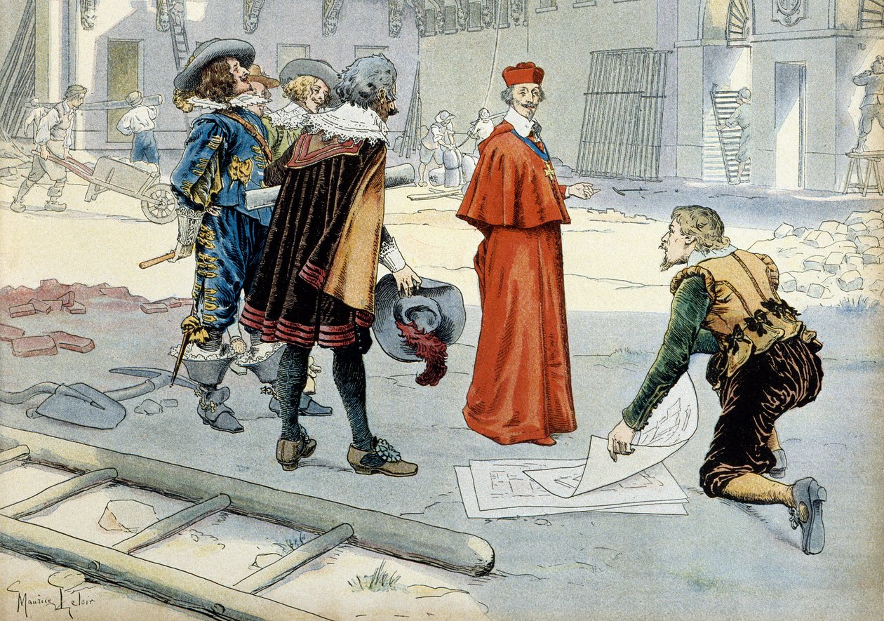 Historie Francie: Kardinál Richelieu (Armand Jean du Plessis od Maurice Leloir