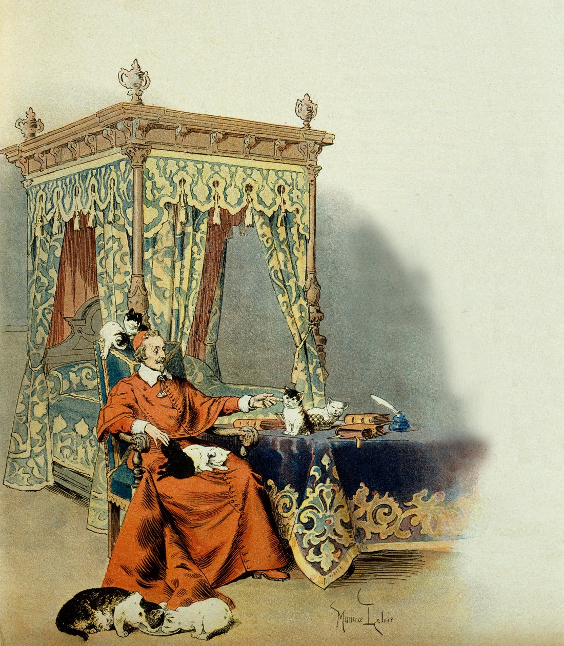 Historie Francie: Kardinál Richelieu (Armand Jean du Plessis od Maurice Leloir