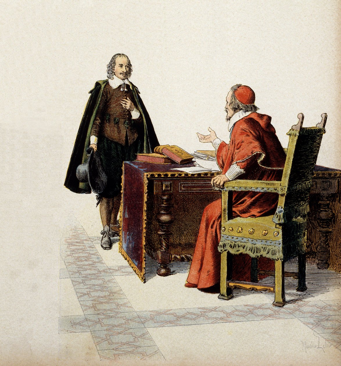Historie Francie: Kardinál de Richelieu (Armand Jean du Plessis od Maurice Leloir
