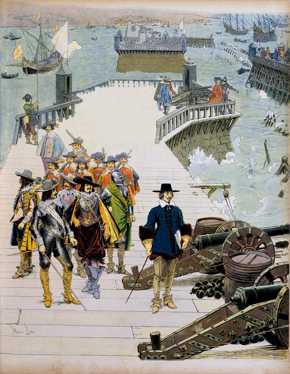 Historie Francie: Epizoda obležení de la Rochelle od Maurice Leloir