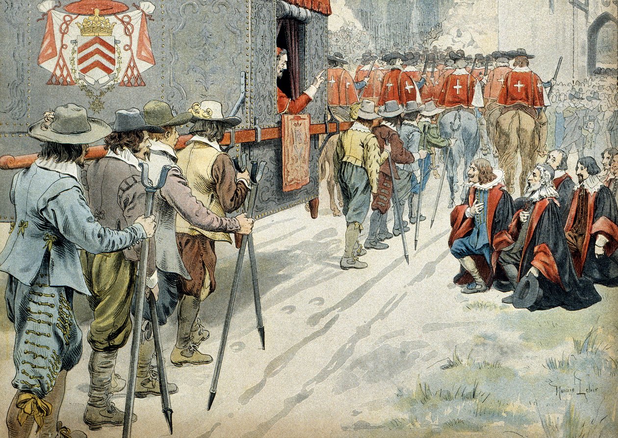 Historie Francie: V roce 1642, kardinál Richelieu od Maurice Leloir