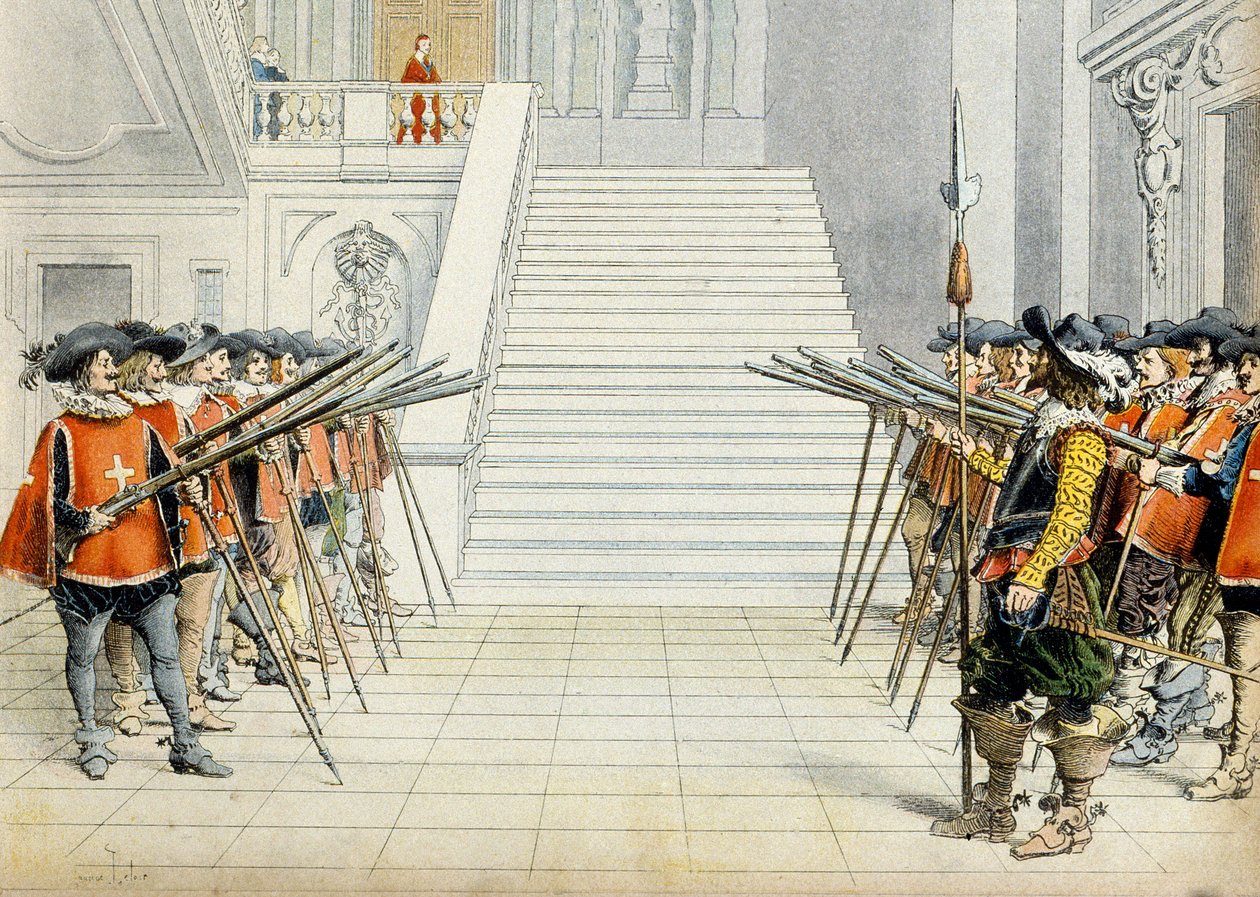 Historie Francie: Stráž kardinála Richelieu (Armand Jean du Plessis od Maurice Leloir