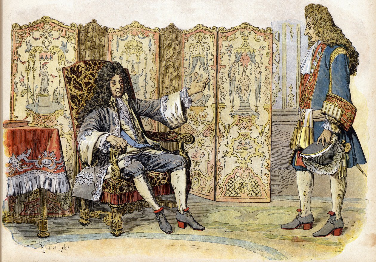 V roce 1712 nazval Ludvík XIV. Král Slunce (King Sun nebo Ludvík Veliký od Maurice Leloir