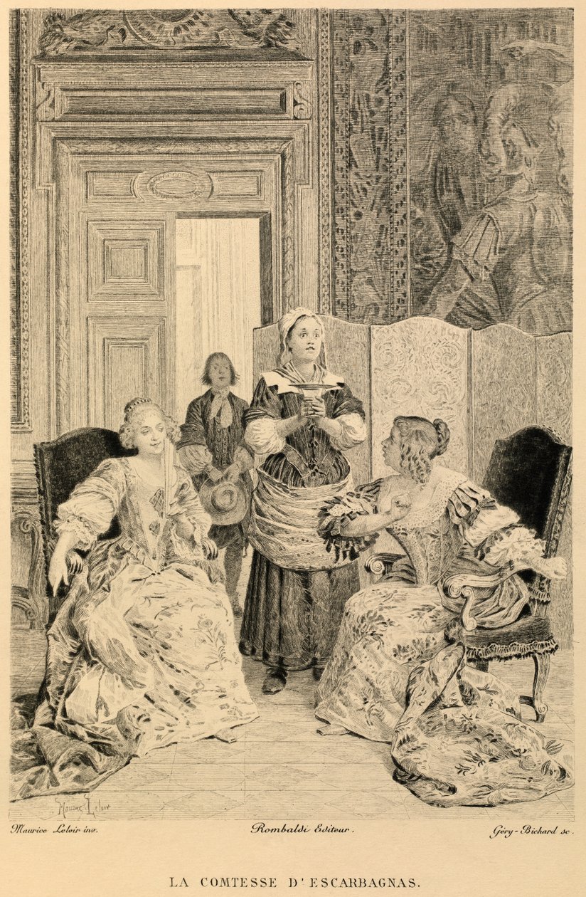 Hraběnka z Escarbagnasu by Moliere od Maurice Leloir