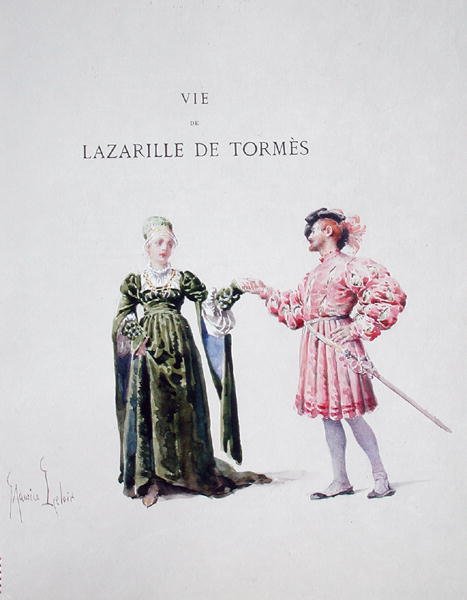 Lazarillo de Tormes se ženou, z „La Vida de Lazarillo de Tormes“ od Maurice Leloir