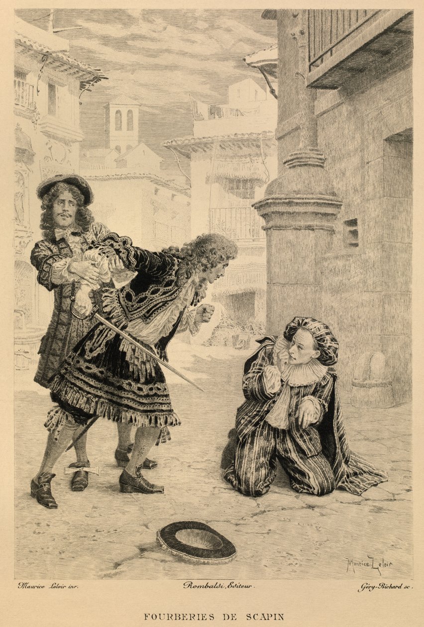 Les fourberies de Scapin od Moliera od Maurice Leloir