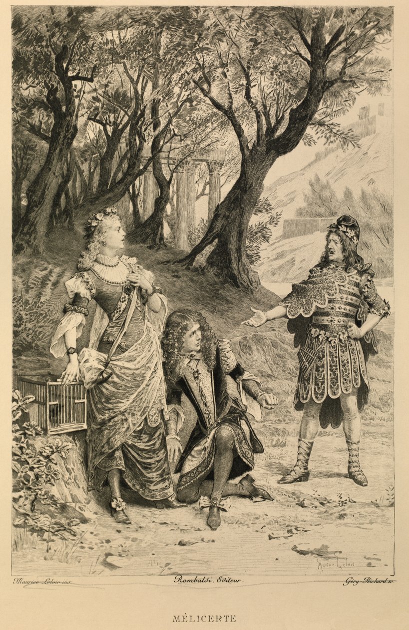 Melicerte de Moliere od Maurice Leloir