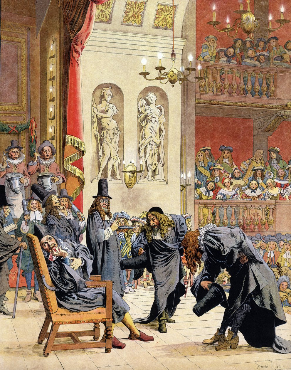 Moliere (Jean-Baptiste Poquelin od Maurice Leloir