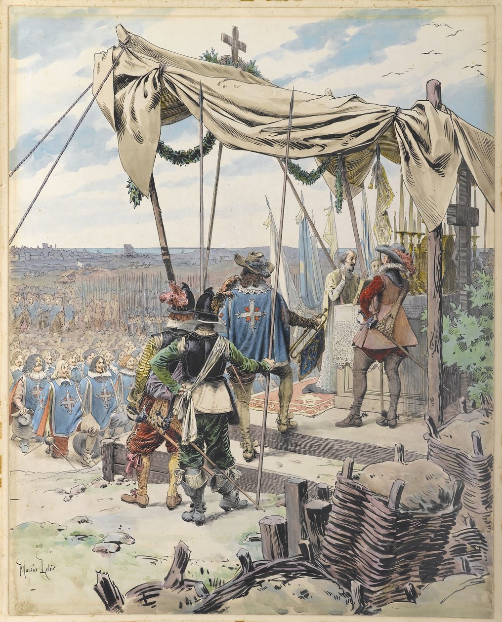 Richelieu před bitvou, c. 1900. od Maurice Leloir