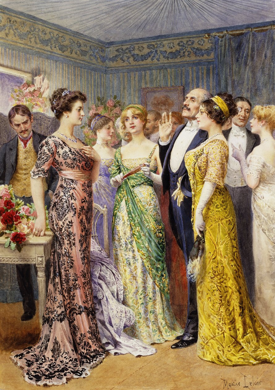 Scény z La Rampe od Maurice Leloir